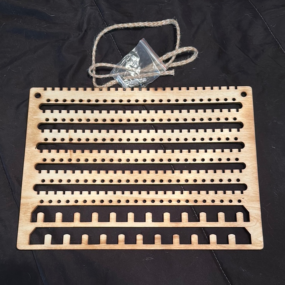 Wooden Jewelry Organizer with Rope
